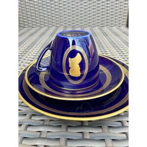 B&G Bing & Grondahl Trio Coffee Set.Real Gold Decor. Johann Sebastian Bach